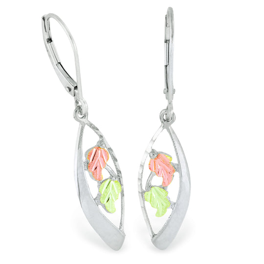 Black Hills Gold Sterling Silver Fancy Earrings - Jewelry