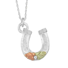 Sterling Silver Black Hills Gold Horseshoe Pendant - Jewelry