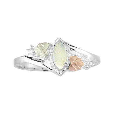 Sterling Silver Black Hills Gold Opal Ring II - Jewelry