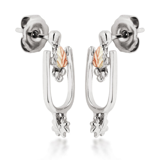 Black Hills Gold Sterling Silver Spur Earrings - Jewelry