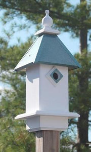 Classic Bluebird House Verdigris Roof - Birdhouses