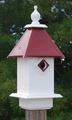 Classic Bluebird House Merlot Roof - Birdhouses