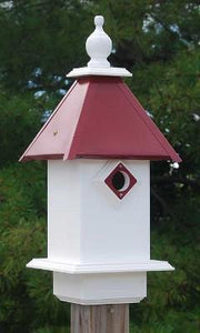 Classic Bluebird House Merlot Roof - Birdhouses