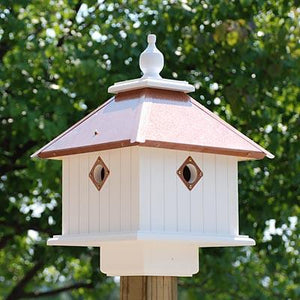 Carriage Bird House Copper Roof - Birdhouses