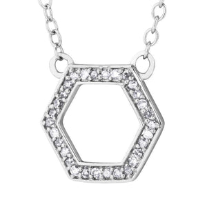 Sterling Silver Black Hills Gold Hexagon Pendant - Jewelry