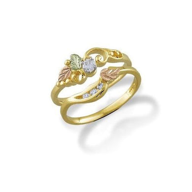 Black Hills Gold 14K Wedding Diamond Ring III - Jewelry