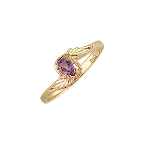 Black Hills Gold Pear Cut Amethyst Ring II - Jewelry