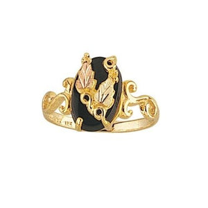 Black Hills Gold Fancy Onyx Ring - Jewelry