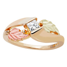 Black Hills Gold Square Cut 1/3 Carat Diamond Ring - Jewelry