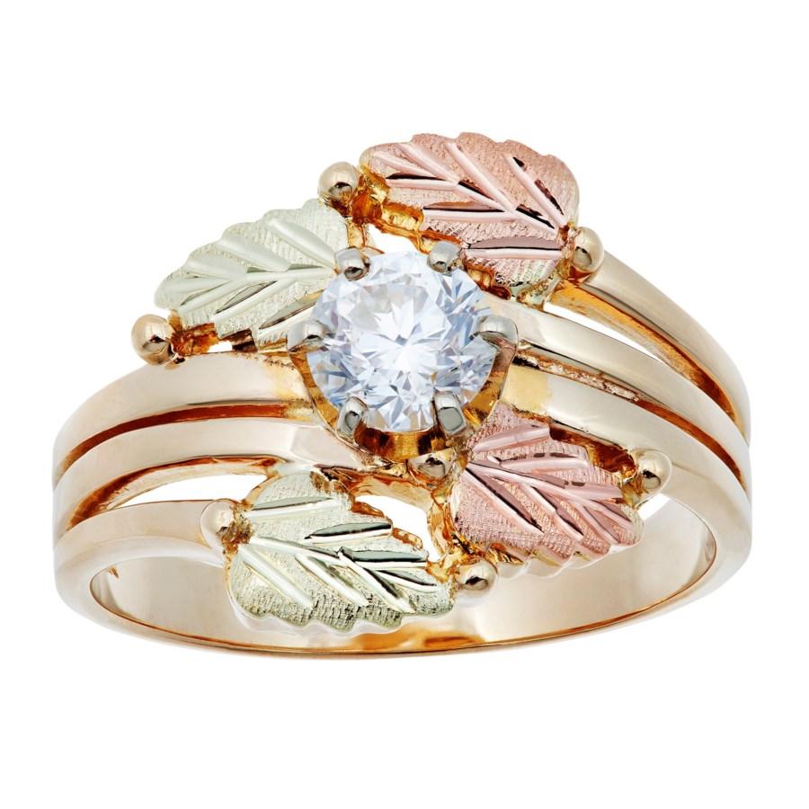 Black Hills Gold 3/4 Carat Diamond Engagement Ring - Jewelry