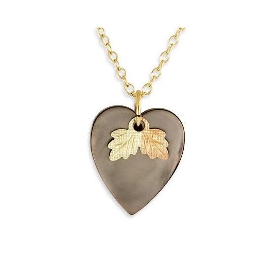 Black Hills Gold Mother of Pearl Pendant & Necklace - Jewelry
