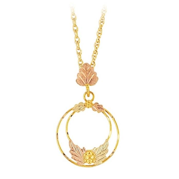 Black Hills Gold Loop Pendant & Necklace - Jewelry