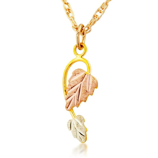 Black Hills Gold Classic Foliage Pendant & Necklace IV - Jewelry