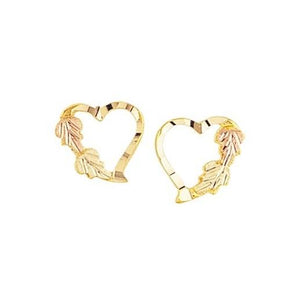 Pretty Hearts Black Hills Gold Earrings II - Jewelry