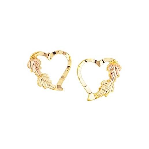 Pretty Hearts Black Hills Gold Earrings II - Jewelry