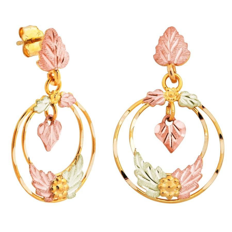 Loops of Elegance Black Hills Gold Earrings - Jewelry