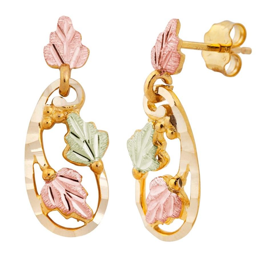 Intricate Dangle Black Hills Gold Earrings - Jewelry