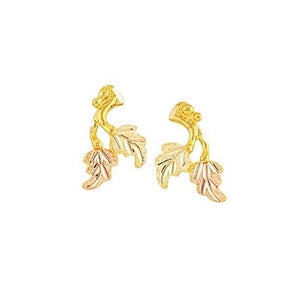 Lil Foliage Black Hills Gold Earrings - Jewelry