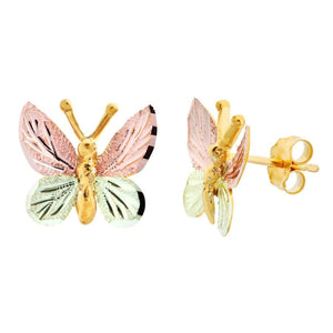 Black Hills Gold Butterfly Earrings - Jewelry