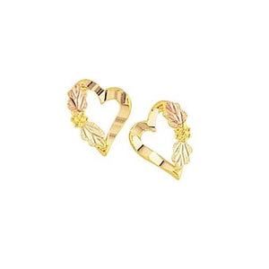 Enchanted Hearts Black Hills Gold Earrings - Jewelry