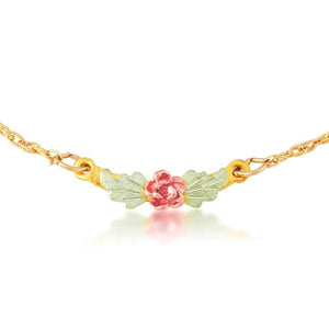 Pretty Rose Ankle Bracelet - Black Hills Gold - Jewelry