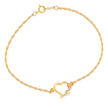 Delicate Heart 10K Bracelet - Black Hills Gold - Jewelry