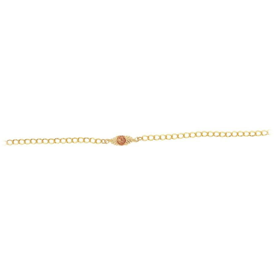 Delicate Rose 10K Bracelet - Black Hills Gold - Jewelry