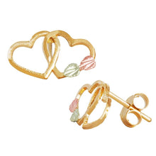 Intertwined Hearts Black Hills Gold Earrings - Jewelry