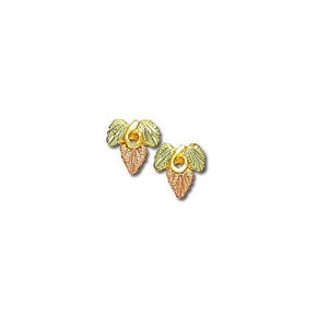 Little Leaves Black Hills Gold Earrings IV - Jewelry