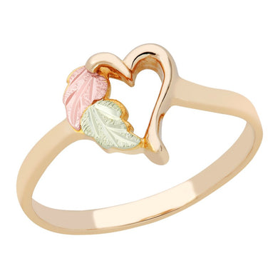 Modern Heart - Black Hills Gold Ladies Ring