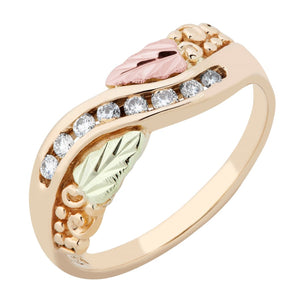 Eight Diamond - Black Hills Gold Ladies Ring