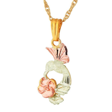 Black Hills Gold Hummingbird Pendant & Necklace II - Jewelry