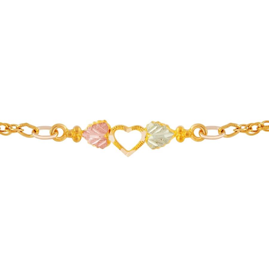 Little Heart Ankle Bracelet - Black Hills Gold - Jewelry