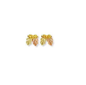 Little Leaves Black Hills Gold Earrings VI - Jewelry