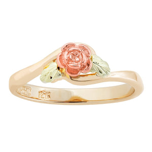 Miniature Rose - Black Hills Gold Ladies Ring