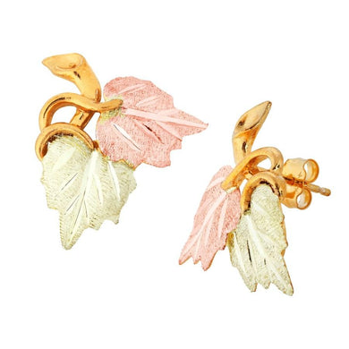 Little Leaves Black Hills Gold Earrings I - Jewelry