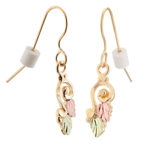 Swirls Black Hills Gold Earrings - Jewelry