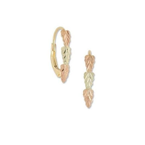 Black Hills Gold TriLeaf Earrings II - Jewelry