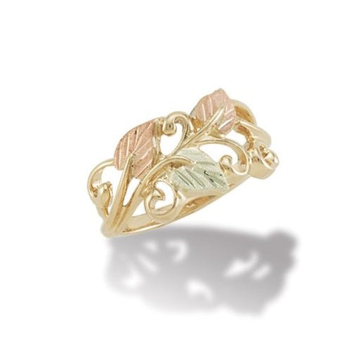 Lacy Leaves - Black Hills Gold Ladies Ring