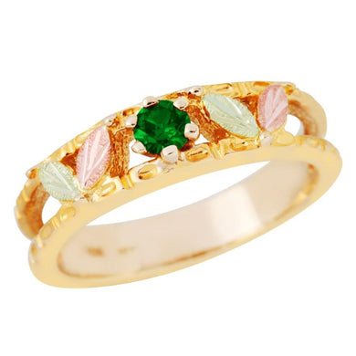Black Hills Gold Sparkling Emerald Ring - Jewelry
