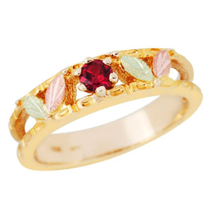 Black Hills Gold Sparkling Ruby Ring - Jewelry