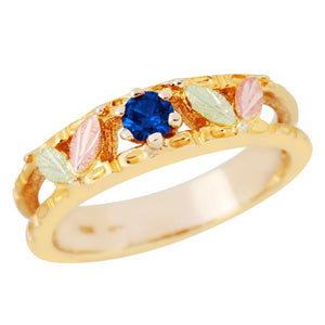 Black Hills Gold Sparkling Sapphire Ring - Jewelry