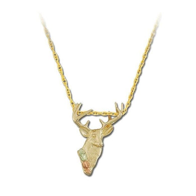 Black Hills Gold Buck Pendant & Necklace - Jewelry