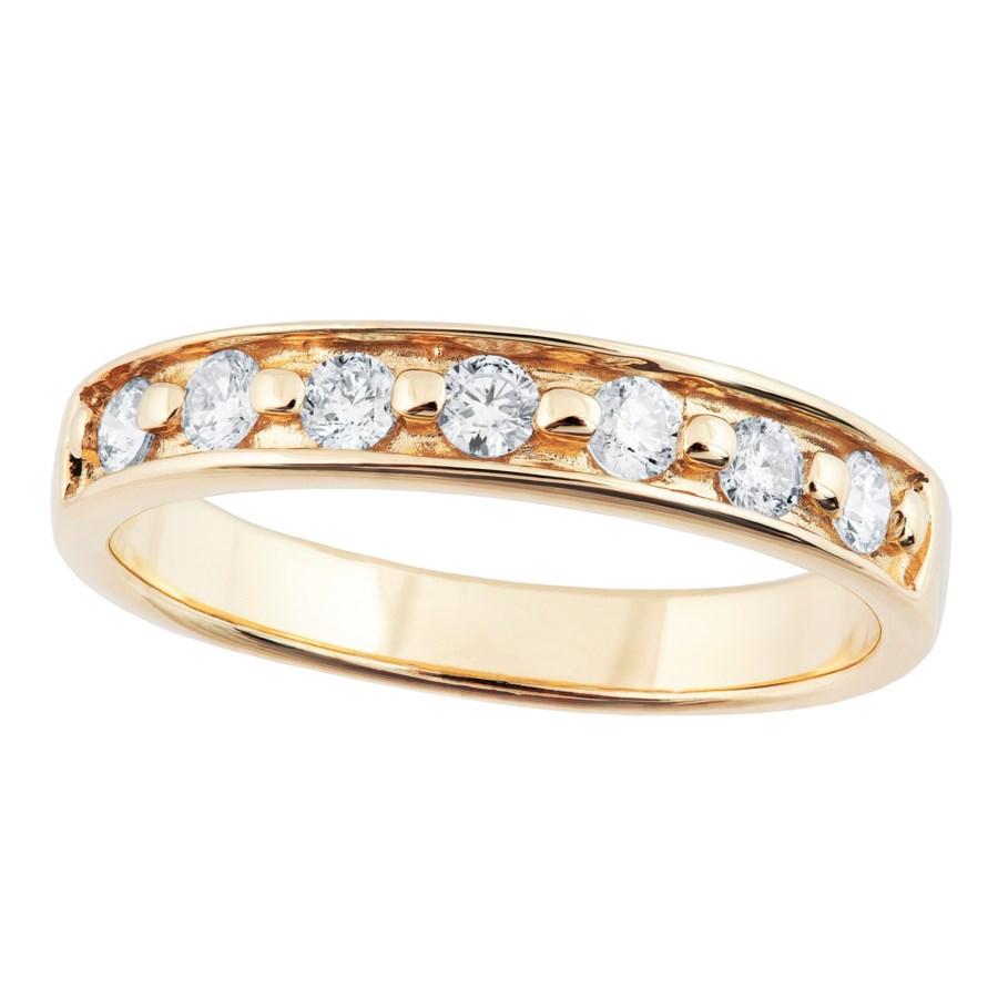Black Hills Gold 7 Straight Diamond Ring - Jewelry