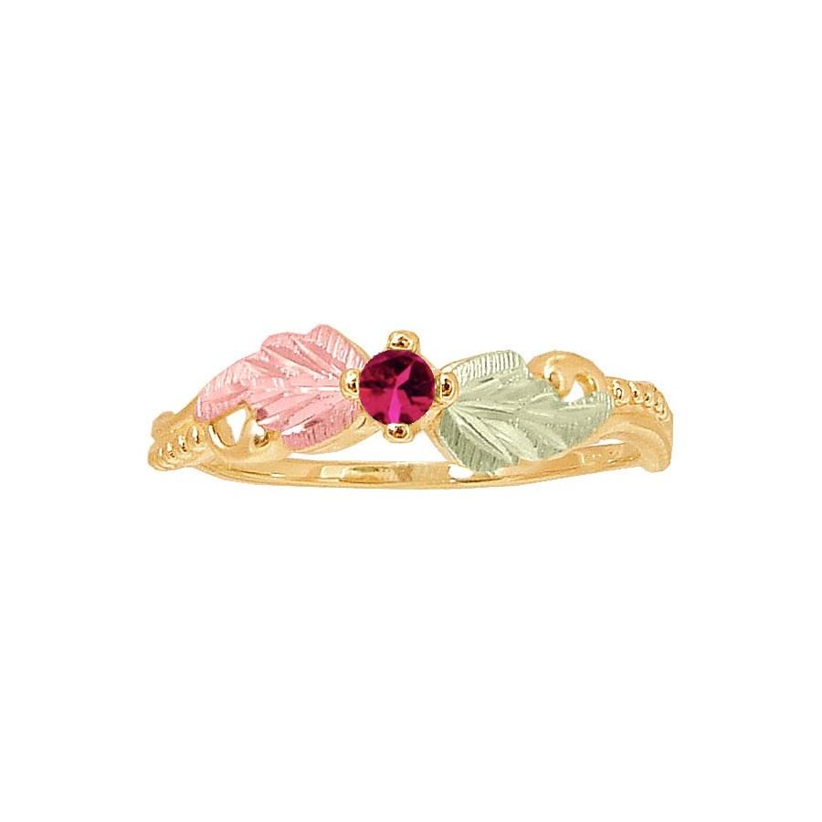 Black Hills Gold Ruby Ring - Jewelry