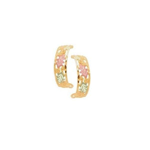 Frilly Half Hoop Black Hills Gold Earrings III - Jewelry