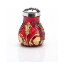 Inverted Thistle Glass Sugar Shaker - 4 Color Options - Red Decorated - Baby Gifts