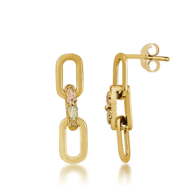 Links of Love - Black Hills Gold Earrings