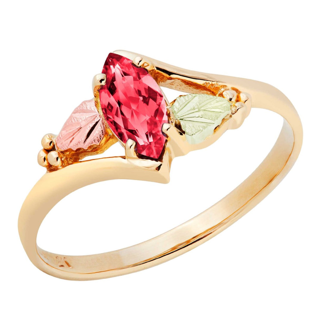 Black Hills Gold Sweetest Genuine Ruby Ring