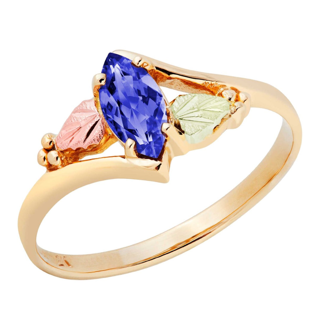 Black Hills Gold Sweetest Genuine Sapphire Ring
